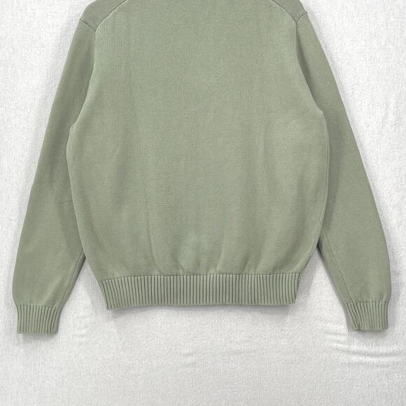 BRANDY MELVILLE Aleah Sweater Womens One Size Sage 1/4 Zip Mockneck Oversized - Picture 5 of 12